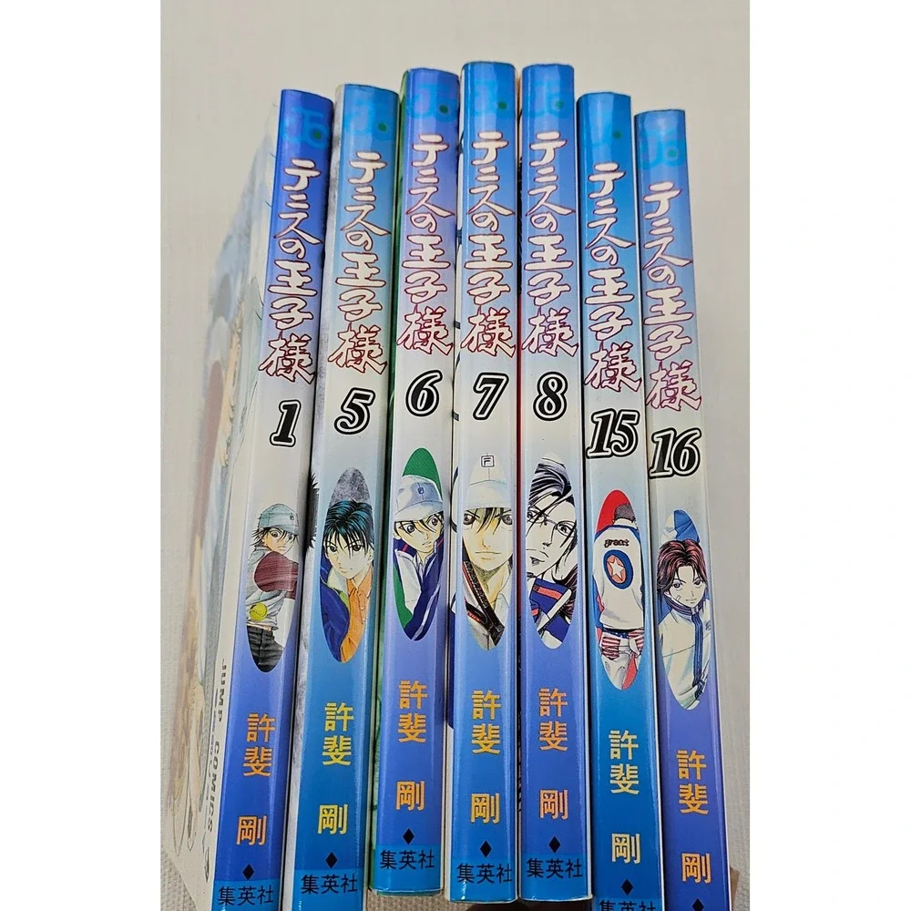 The Prince of Tennis Manga Japanese Volumes‎ 1 5 6 7 8 15 16 Set